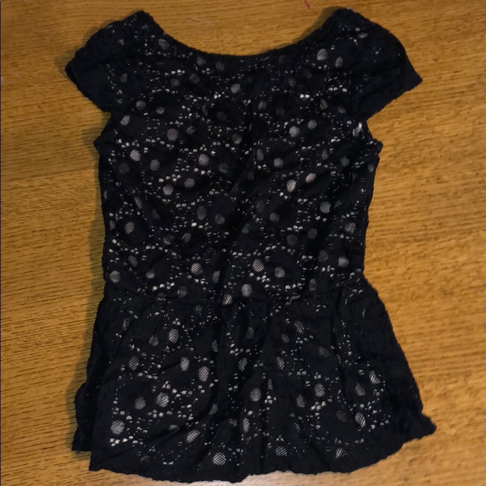 Black lace shirt